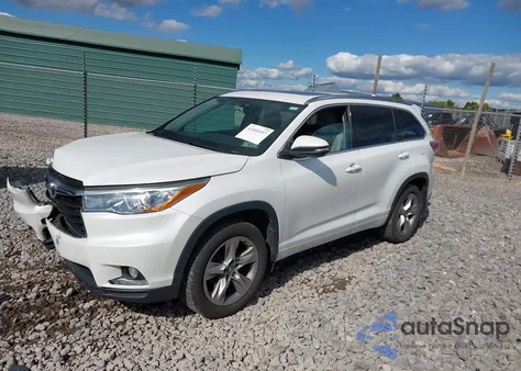 2016 Toyota Highlander Limited V6 z USA, uszkodzony, nr VIN 5TDDKRFH6GS301828